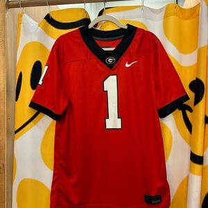 Nike UGA GEORGIA Bulldogs Men's Red and Black Jersey